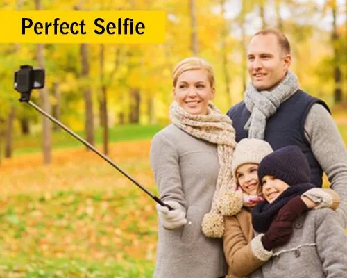 1395 Selfie Sticks with Aux Wire for All Smart Phones