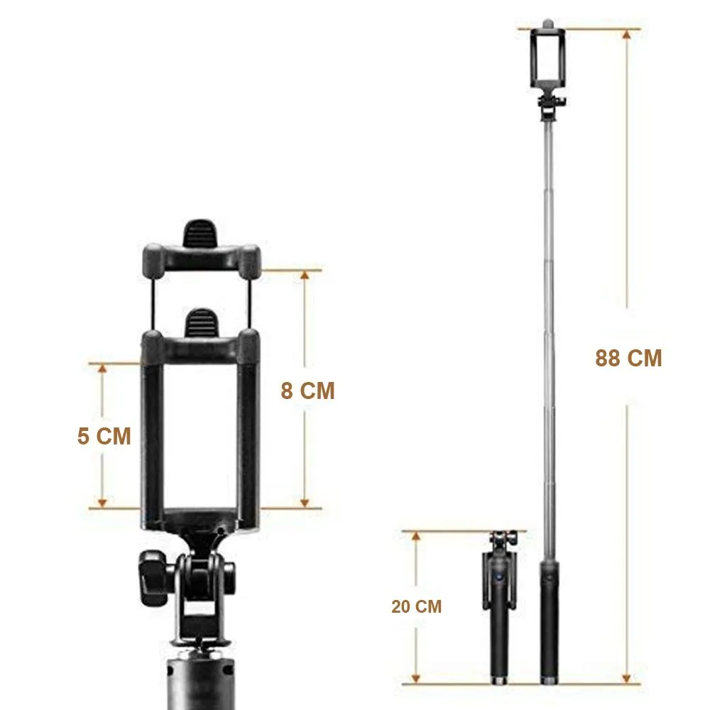 1395 Selfie Sticks with Aux Wire for All Smart Phones
