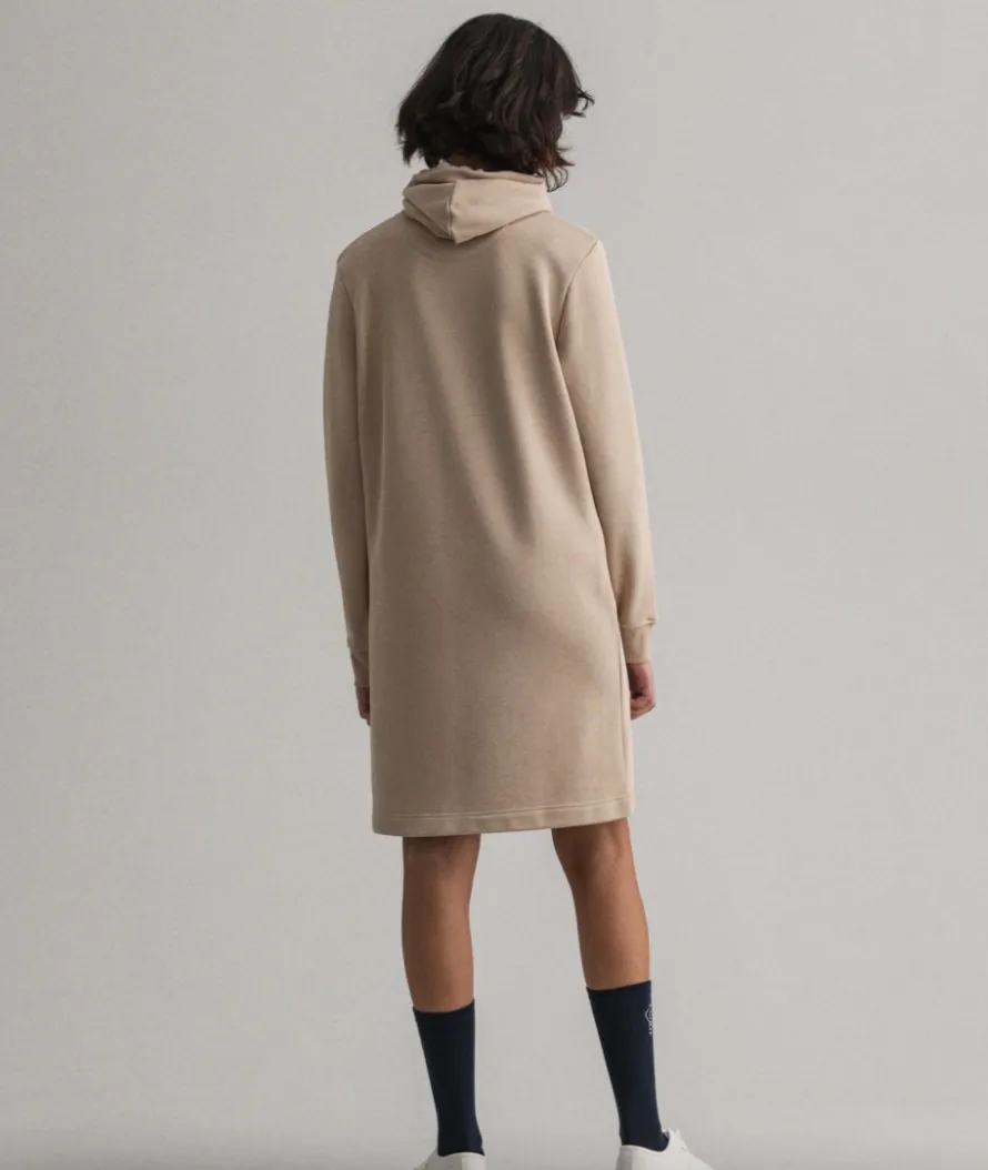 Archive Shield Hoodie Dress - Dry Sand