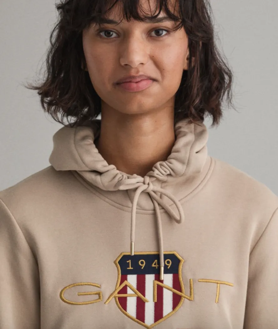 Archive Shield Hoodie Dress - Dry Sand