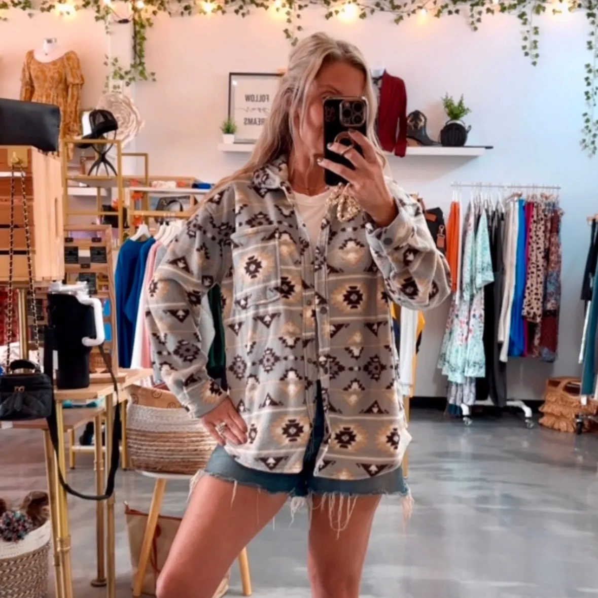 Aztec Fleece Shacket - SALE