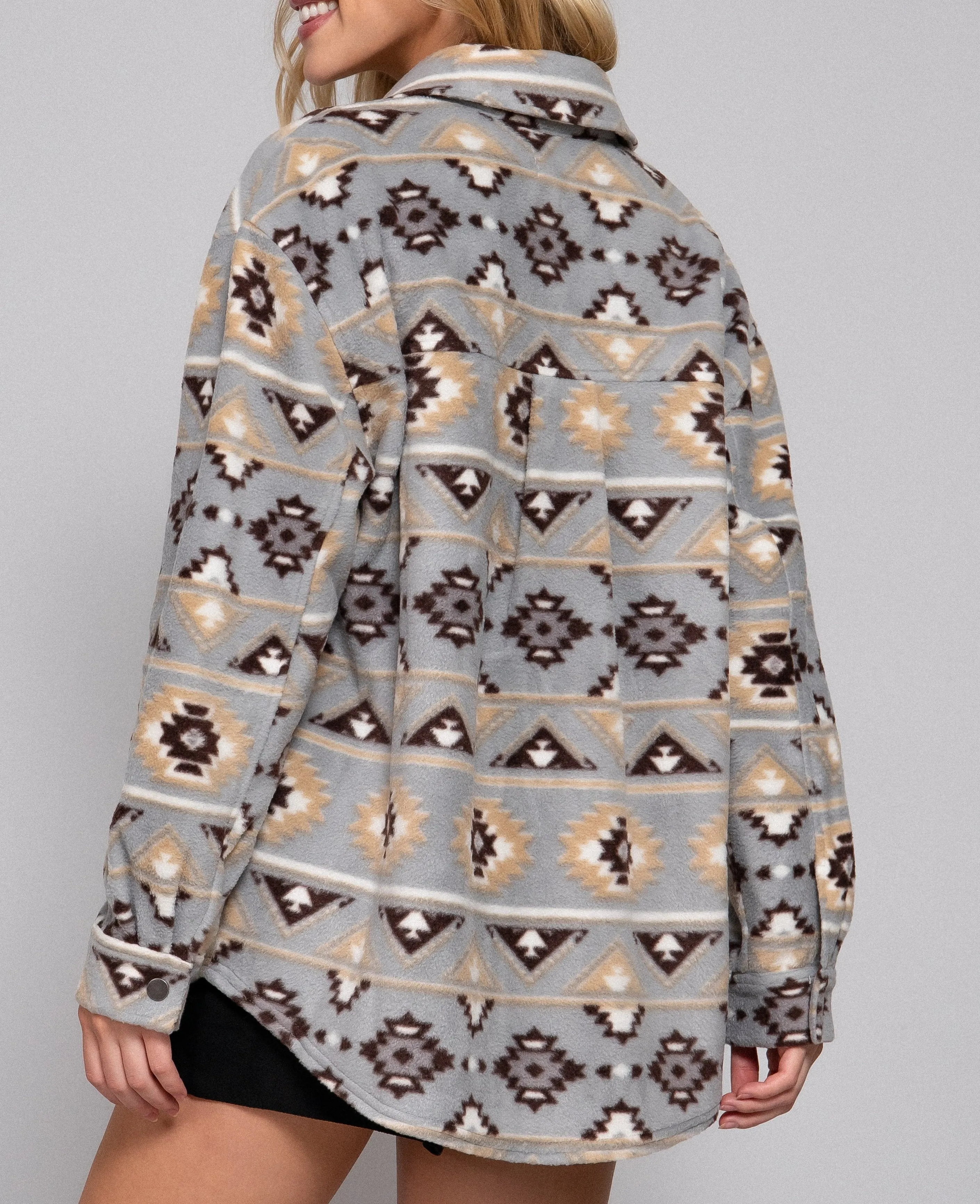 Aztec Fleece Shacket - SALE