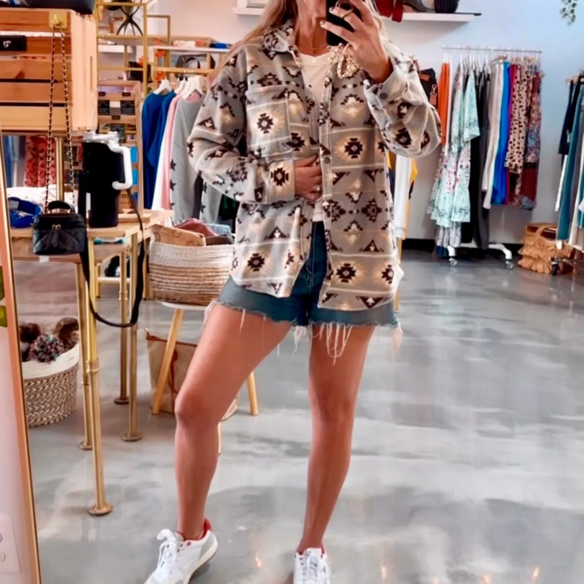 Aztec Fleece Shacket - SALE