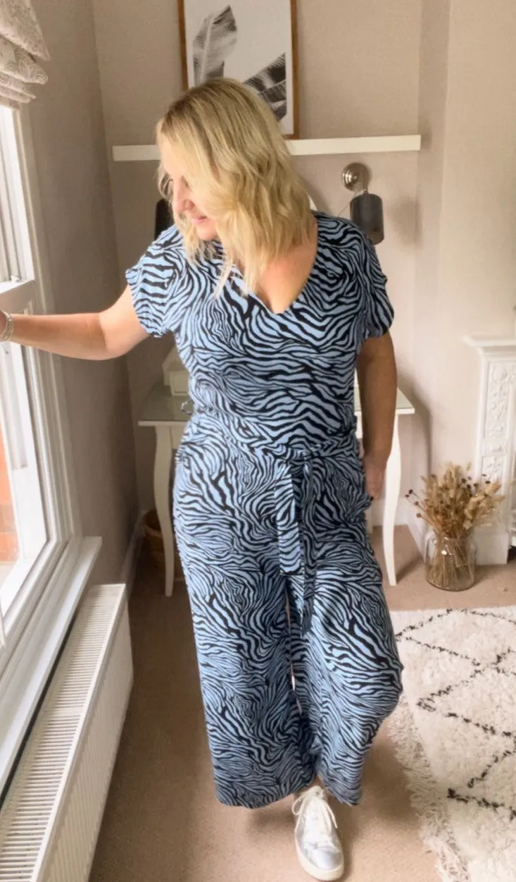 B Young Joella Tiger Print Jumpsuit