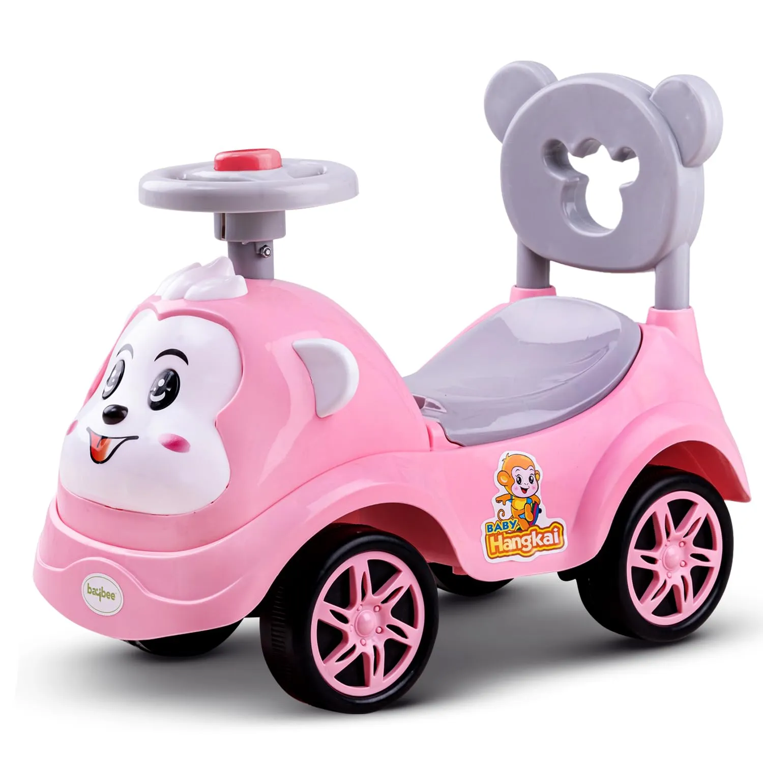 Baybee Monkey Baby /Kids Ride on Toys - Push Car for Children Suitable for Boys & Girls 1-3 Years (Pink)