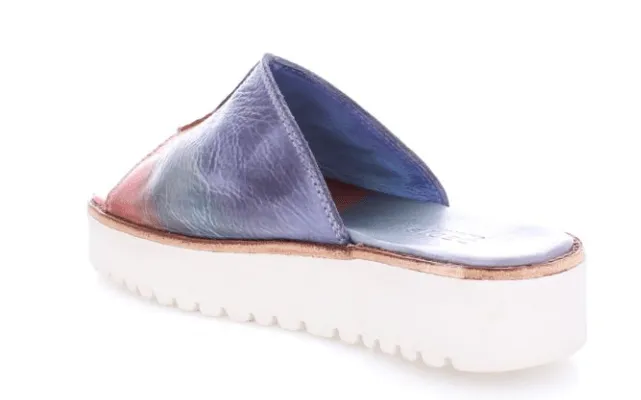 Bed Stu Women's FAIRLEE II Cotton Candy TD Leather Slide Sandal F395005-CTCNTD