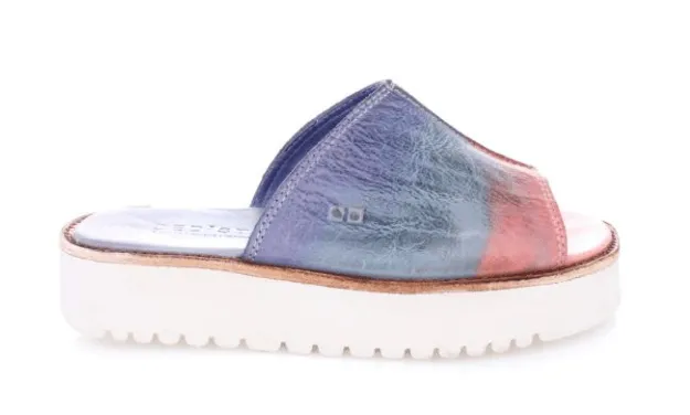 Bed Stu Women's FAIRLEE II Cotton Candy TD Leather Slide Sandal F395005-CTCNTD
