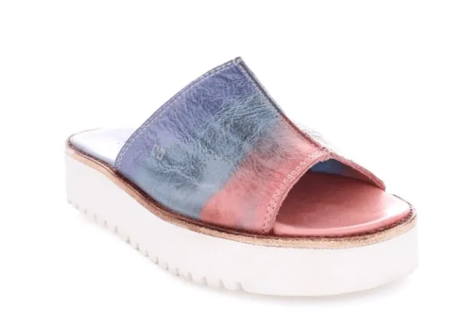 Bed Stu Women's FAIRLEE II Cotton Candy TD Leather Slide Sandal F395005-CTCNTD