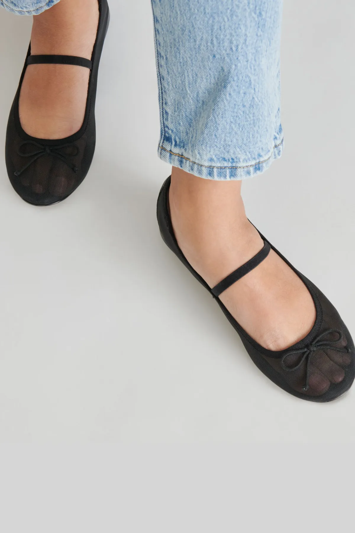 Cadel Ballet Flats | Onyx Mesh