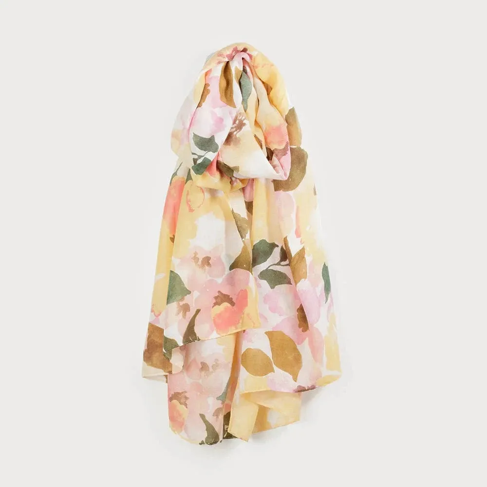 Caracol Lightweight Floral Print Scarf - 6199
