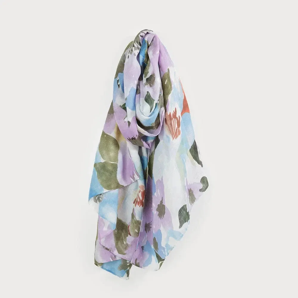 Caracol Lightweight Floral Print Scarf - 6199