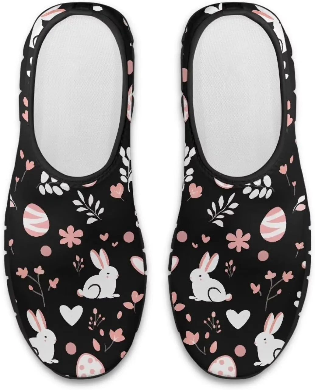 Casual Walking Sneakers for Women Slip On Breathable Tennis Shoes Non-Slip Minimalist Barefoot Shoe for Outdoor Size 5.5-11.5 Black Sole