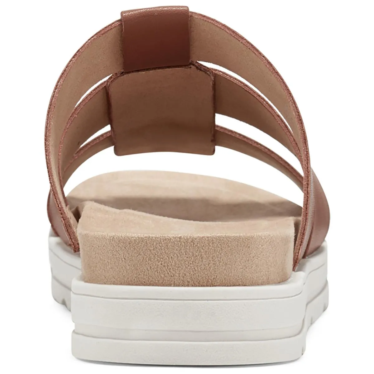 Easy Spirit Womens Salana  Faux Leather Slip On Strappy Sandals