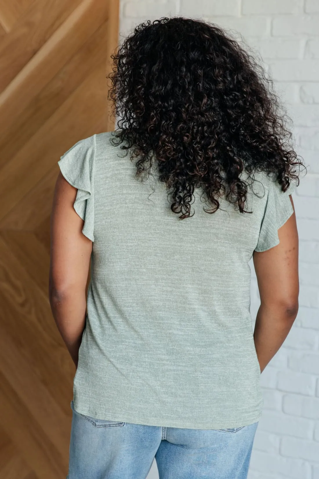 Effortless Flutter Sleeve Top
