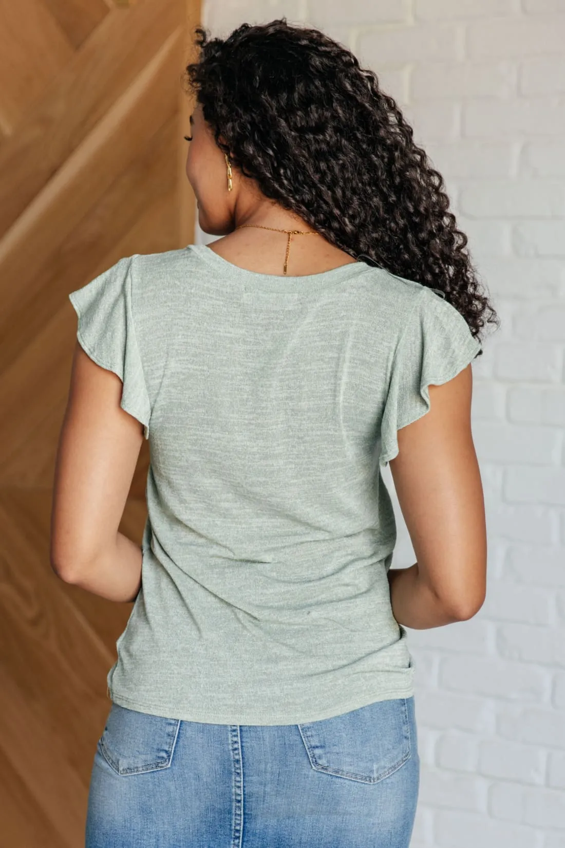 Effortless Flutter Sleeve Top