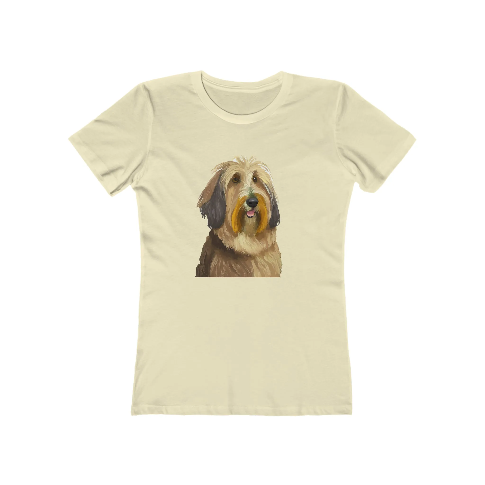 Elegant Bergamasco Sheepdog Women's Fitted Ringspun Cotton Tee