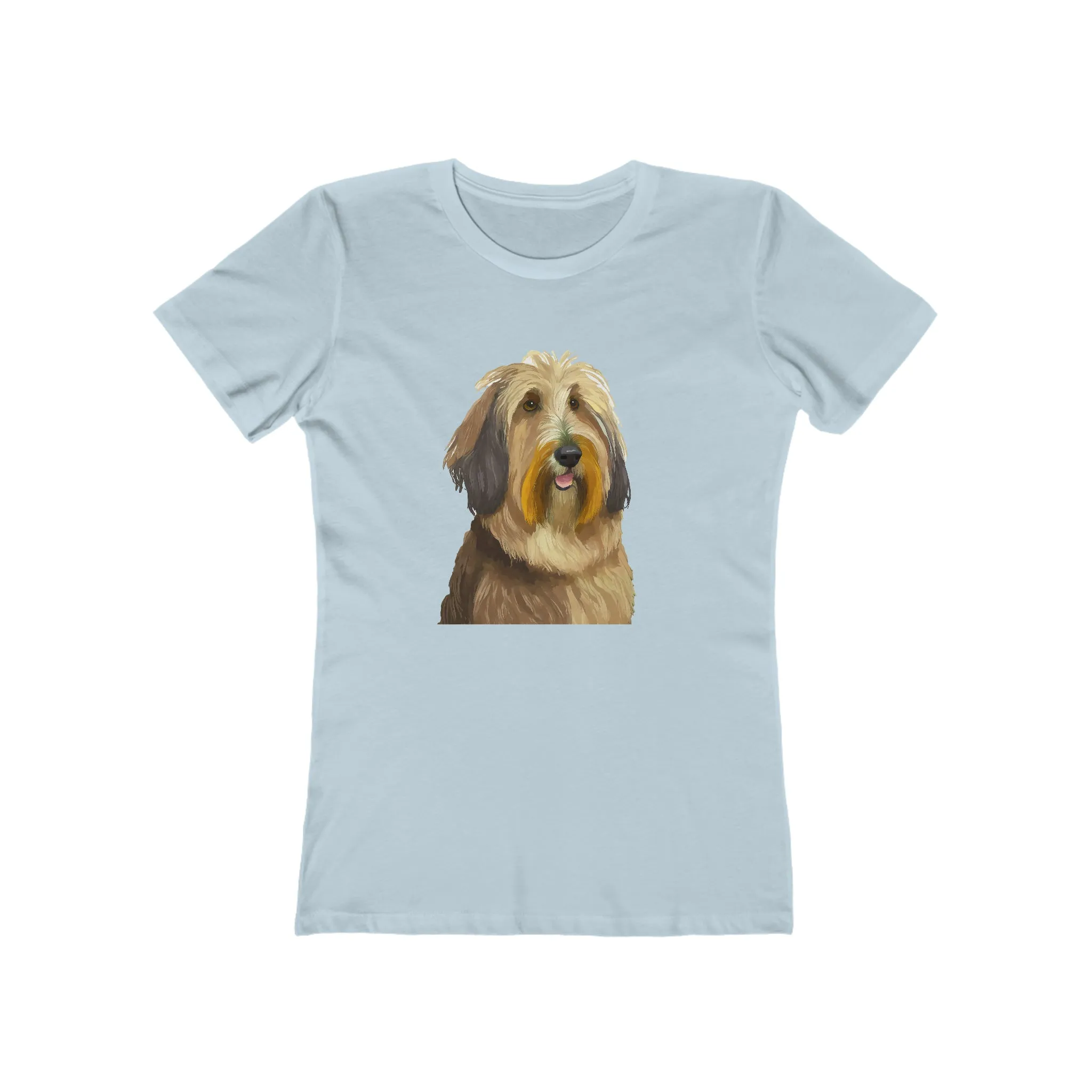 Elegant Bergamasco Sheepdog Women's Fitted Ringspun Cotton Tee