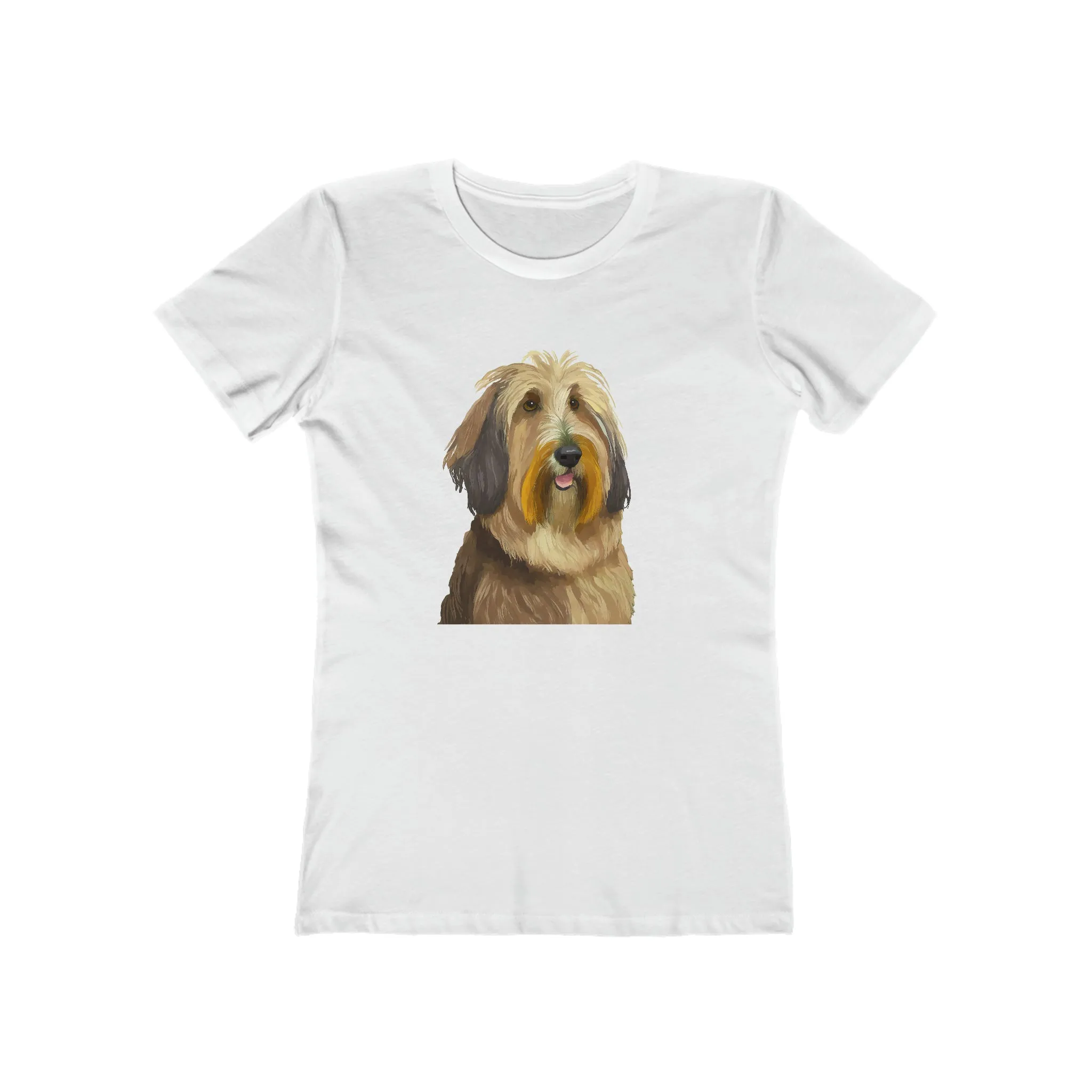 Elegant Bergamasco Sheepdog Women's Fitted Ringspun Cotton Tee