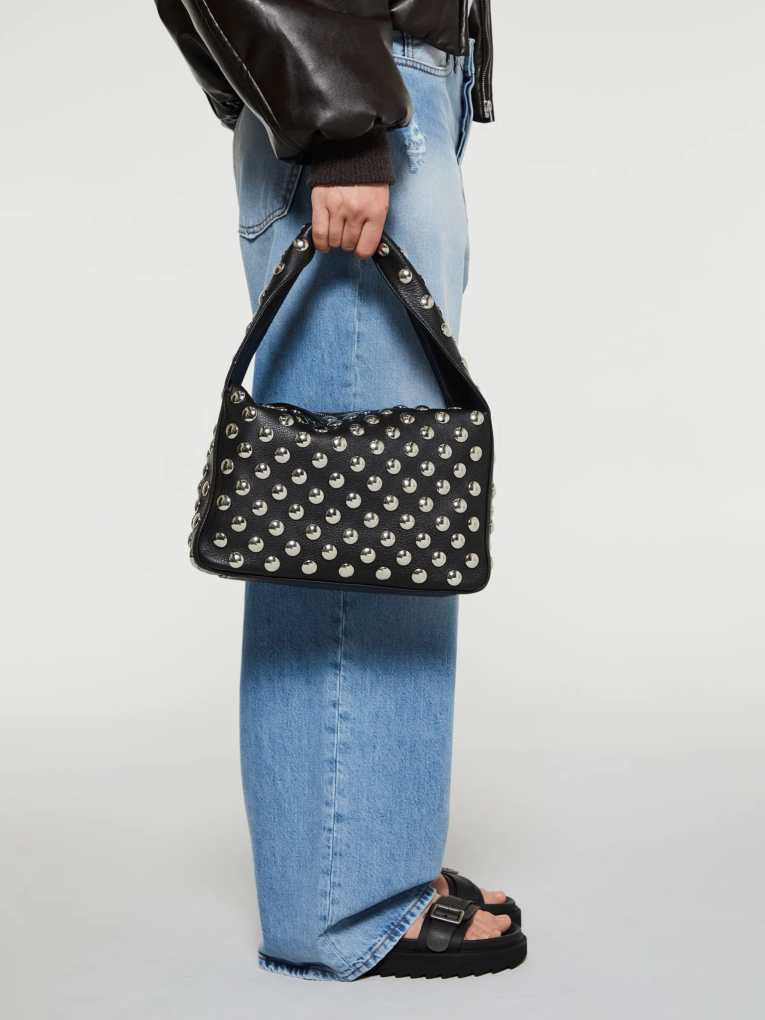 Elena Shoulder Bag in Black