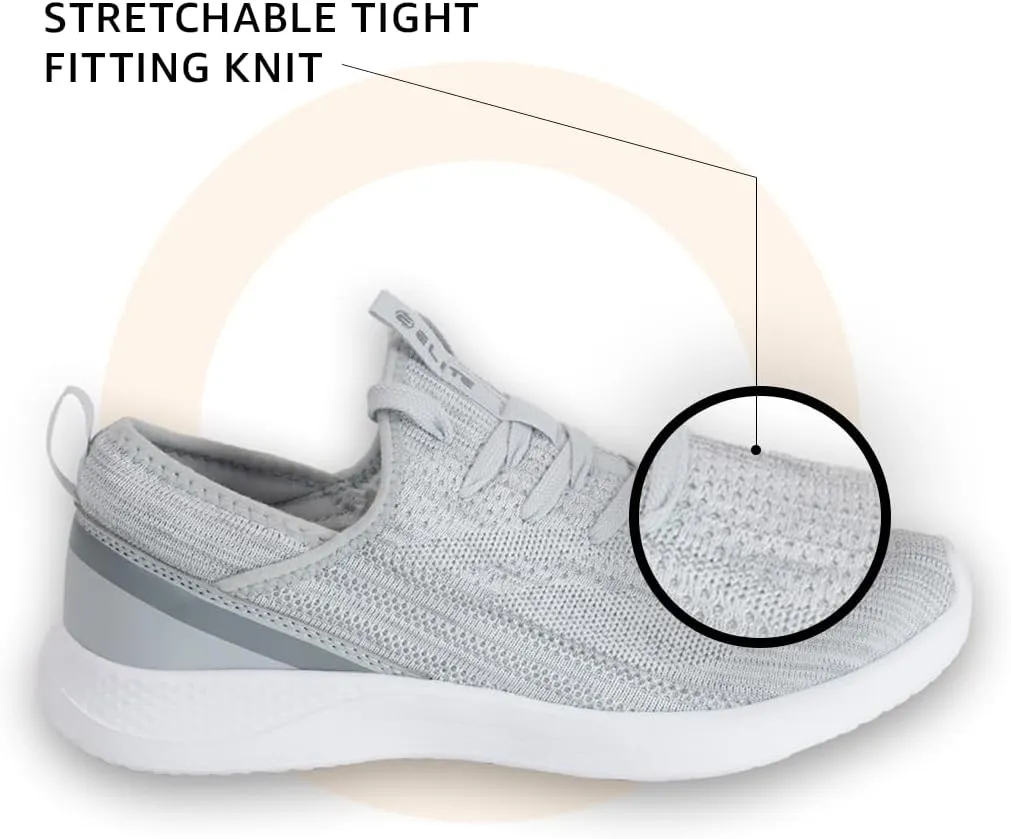 ELITE Womens Shoes | Black, Grey, or White Sneakers for Women | Fits Comfortably | Great for Standing, Walking, The Gym, and Exercising | Lightweight and Breathable