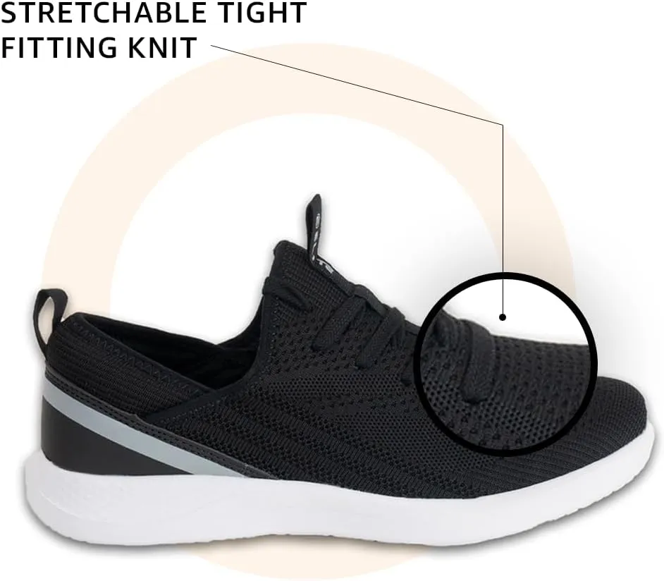 ELITE Womens Shoes | Black, Grey, or White Sneakers for Women | Fits Comfortably | Great for Standing, Walking, The Gym, and Exercising | Lightweight and Breathable