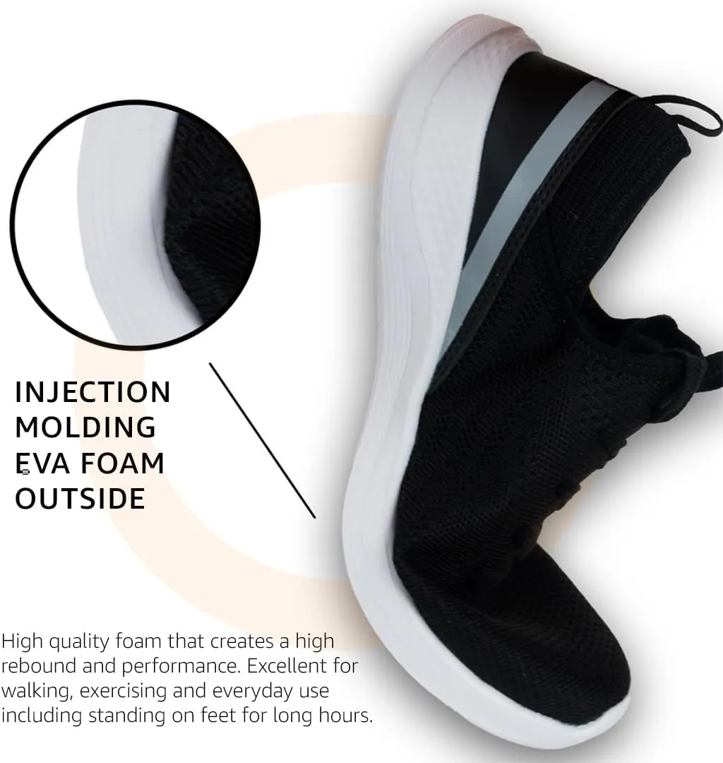 ELITE Womens Shoes | Black, Grey, or White Sneakers for Women | Fits Comfortably | Great for Standing, Walking, The Gym, and Exercising | Lightweight and Breathable