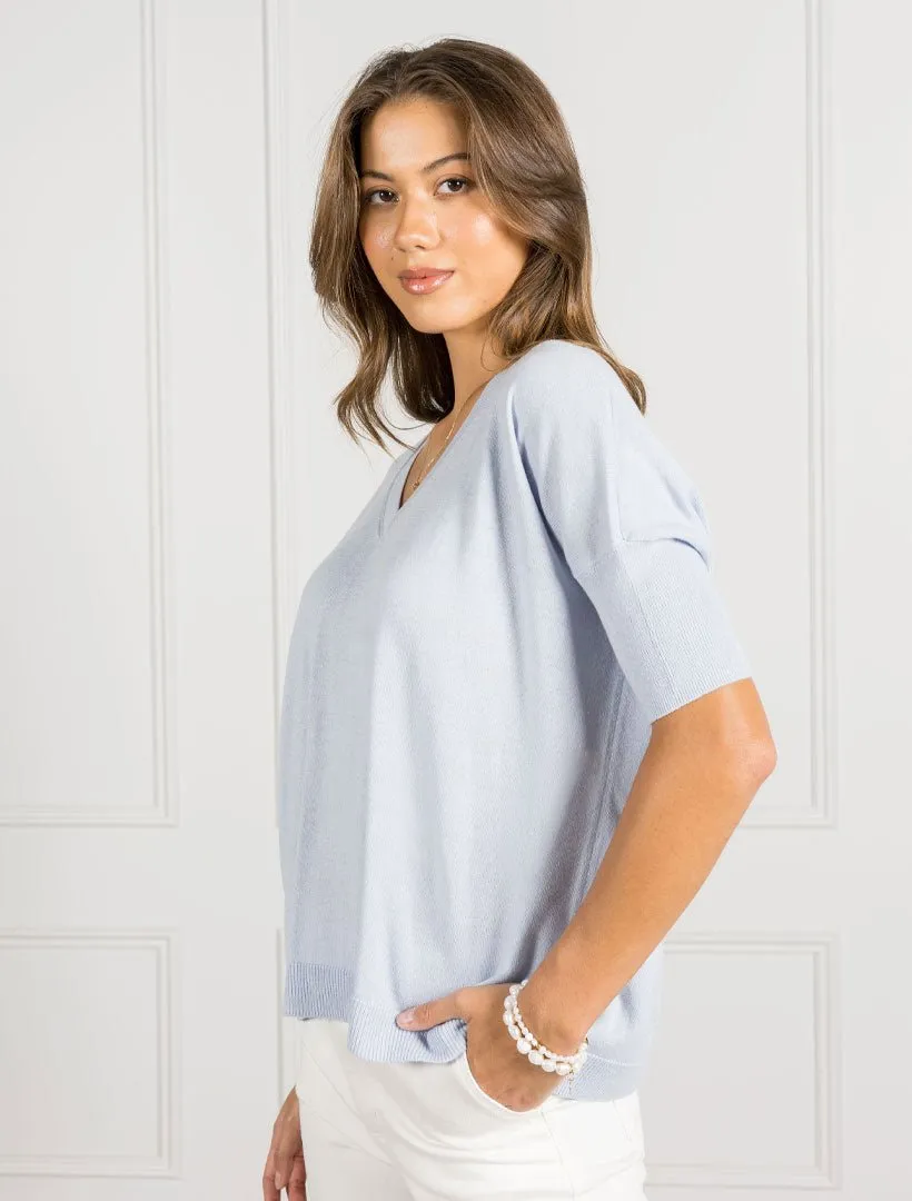 Felicity Knit Jumper Sky Blue