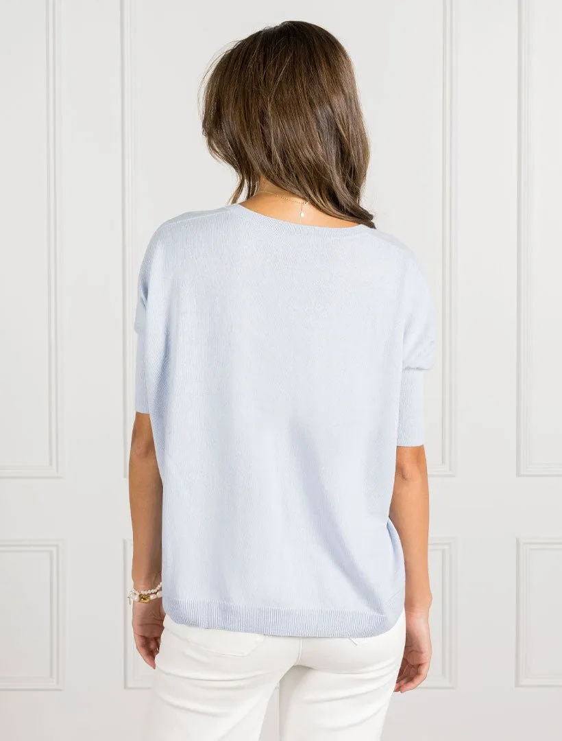 Felicity Knit Jumper Sky Blue