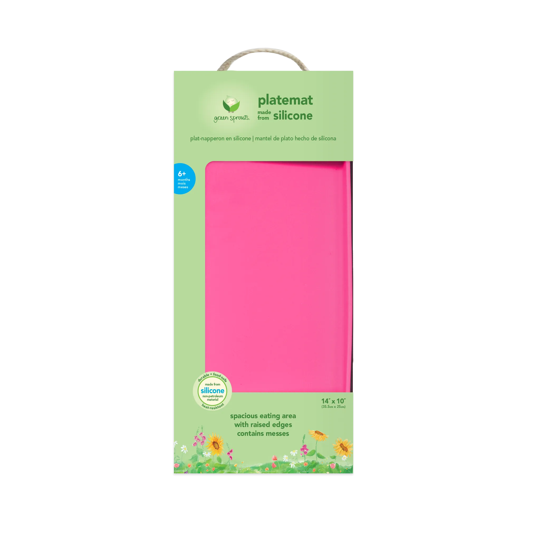 Finger Food Platemat-Pink-6mo 