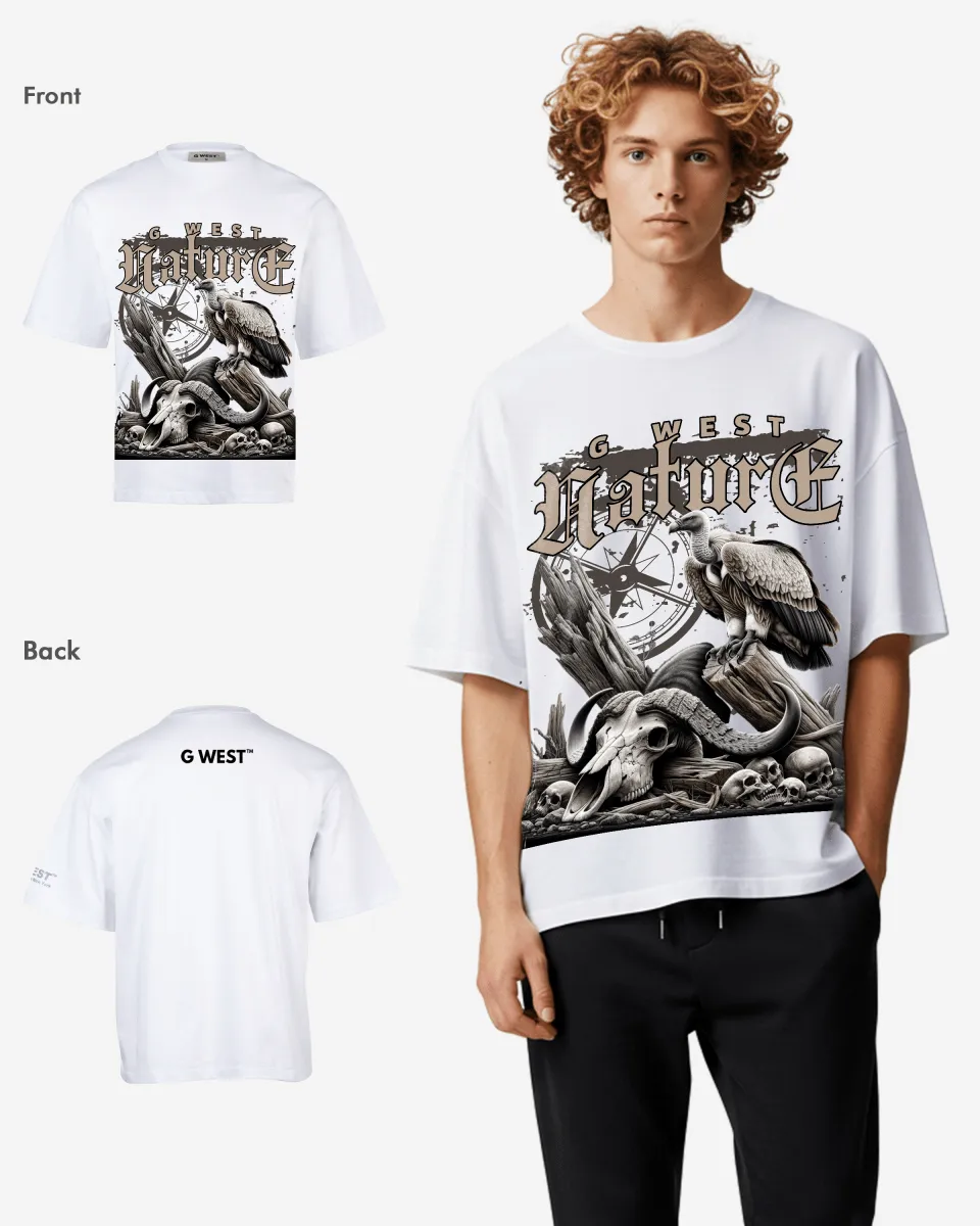 G-WEST NATURE OVERSIZED TEE GWROJMT200