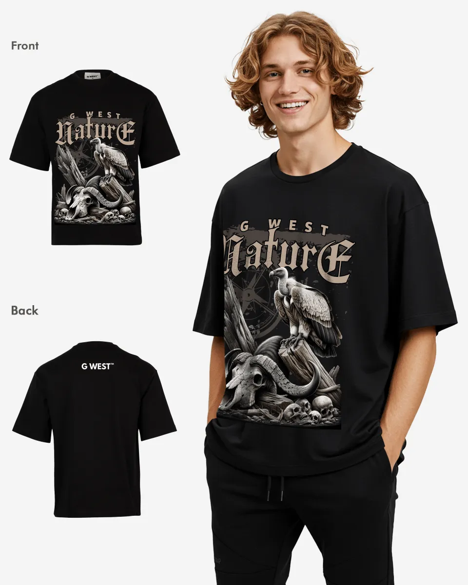 G-WEST NATURE OVERSIZED TEE GWROJMT200