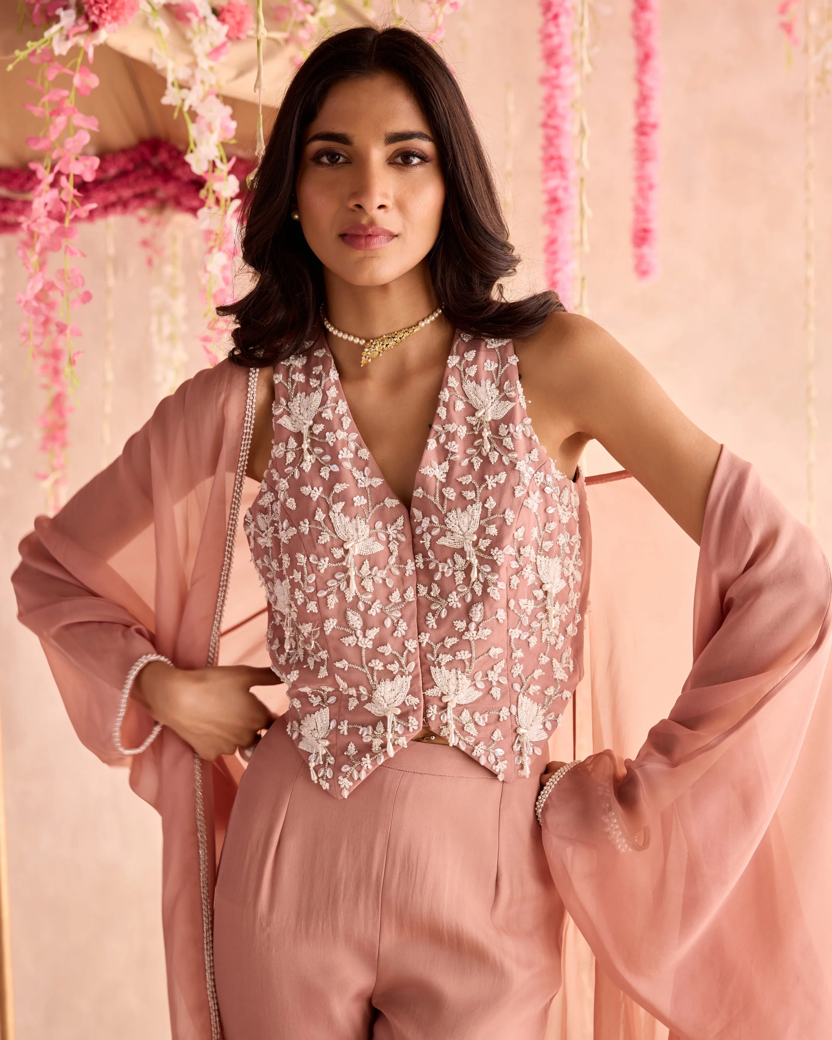 Gulaab Cape Pant Set