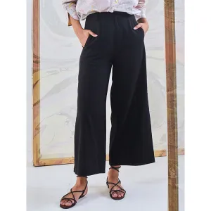Gulaal Black Cotton Flared Pant