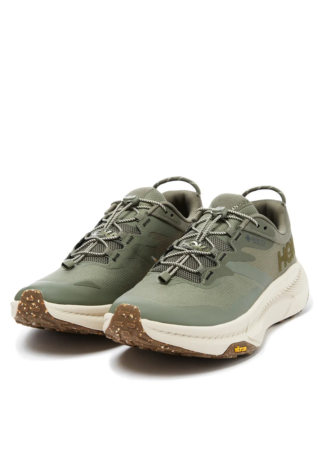 Hoka Men's Transport GORE-TEX Trainers - Slate / Oat Milk