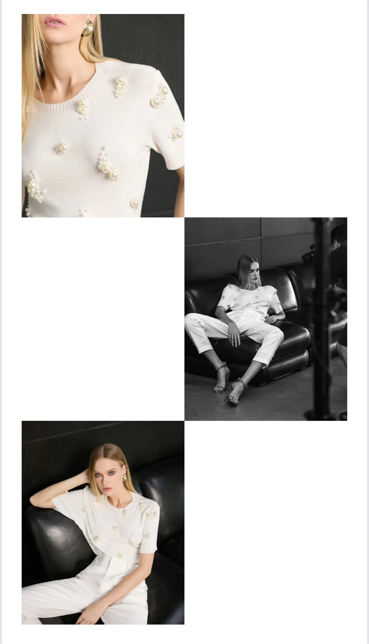 Isa Paes - Embroidered Knit Blouse