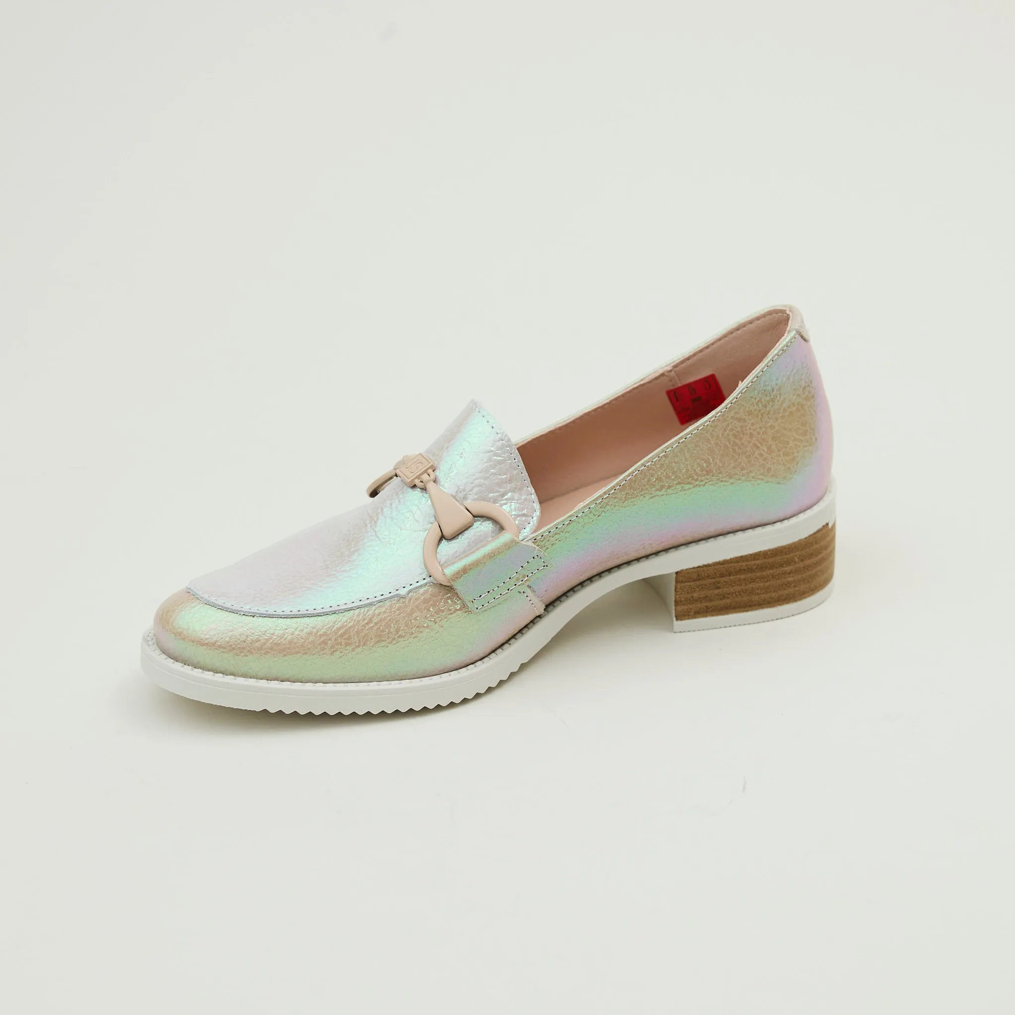 Jose Saenz Taupe Leather Loafers
