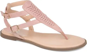 Journee Collection Women's Harmony Sandal  Color Pink Size 8.5M