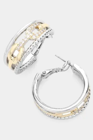 Just Can't Explain It Hoop Earrings