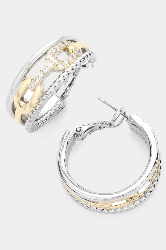 Just Can't Explain It Hoop Earrings