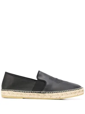 KENZO Debossed Tiger Logo Espadrilles