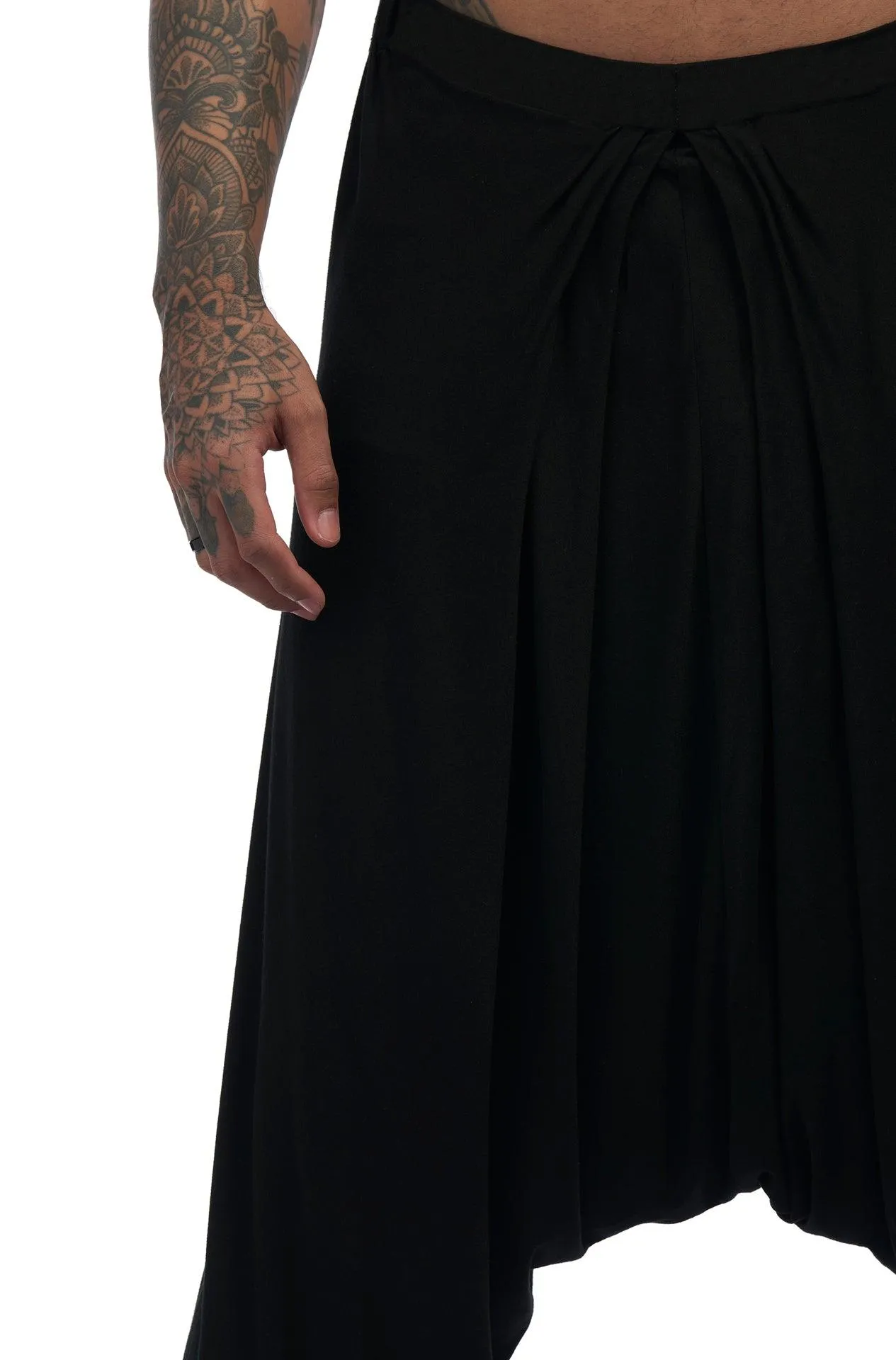 Knitted cotton harem Pants