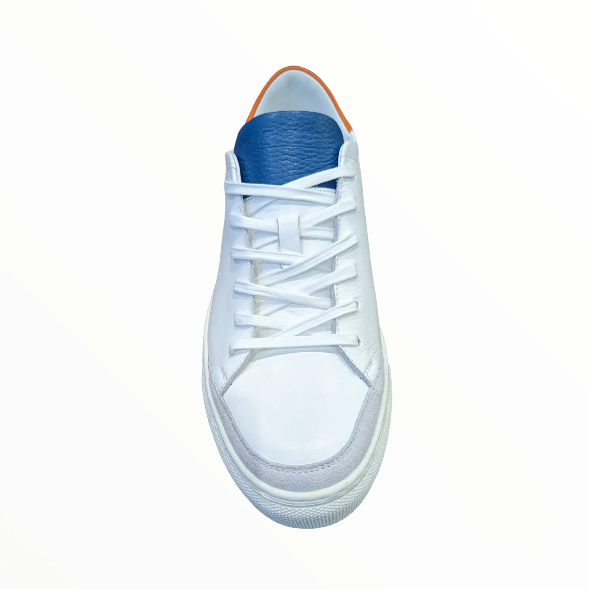 Lacuzzo Luxury Italian Smart Leather Trainers White