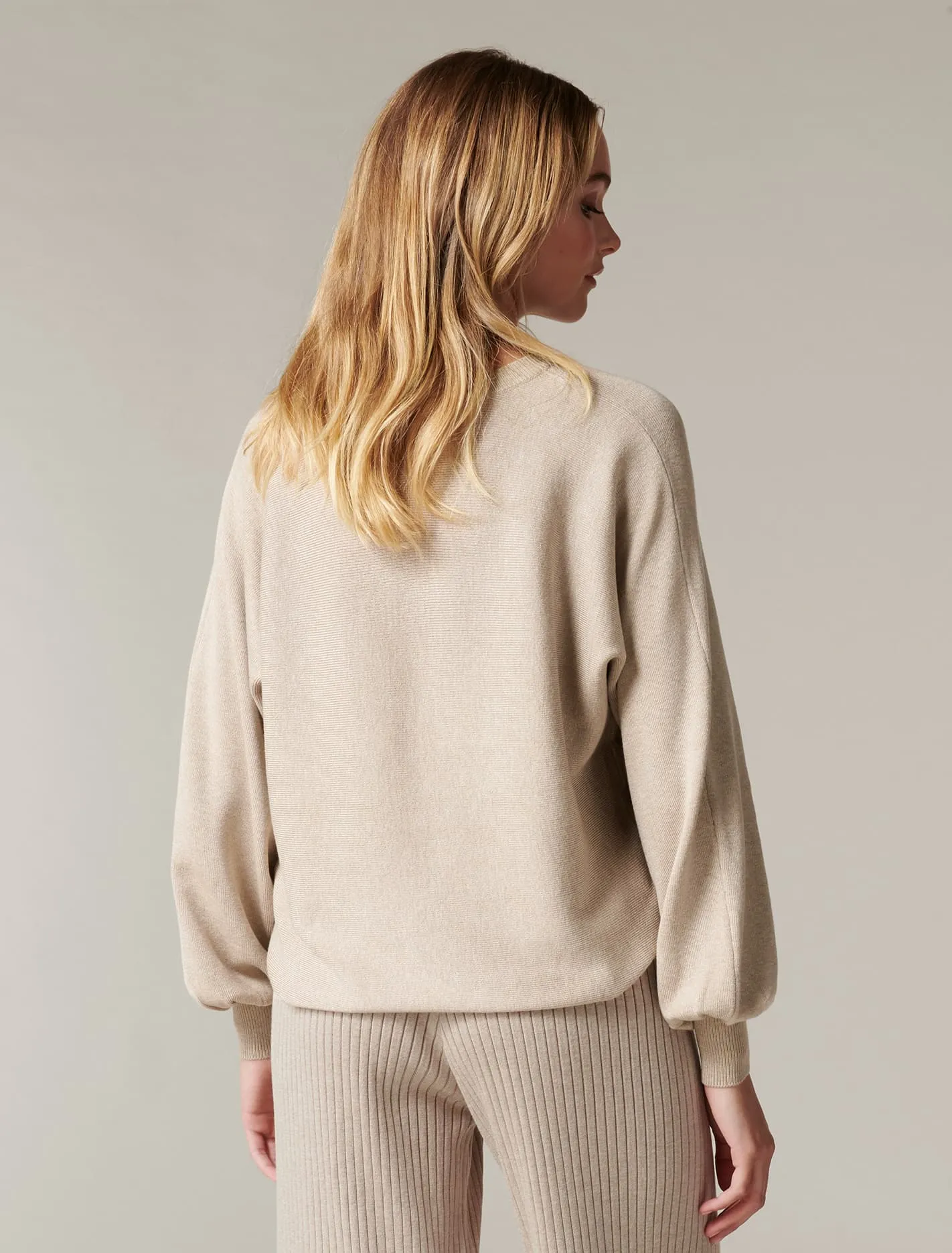 Lara Loungewear Batwing Knit Jumper