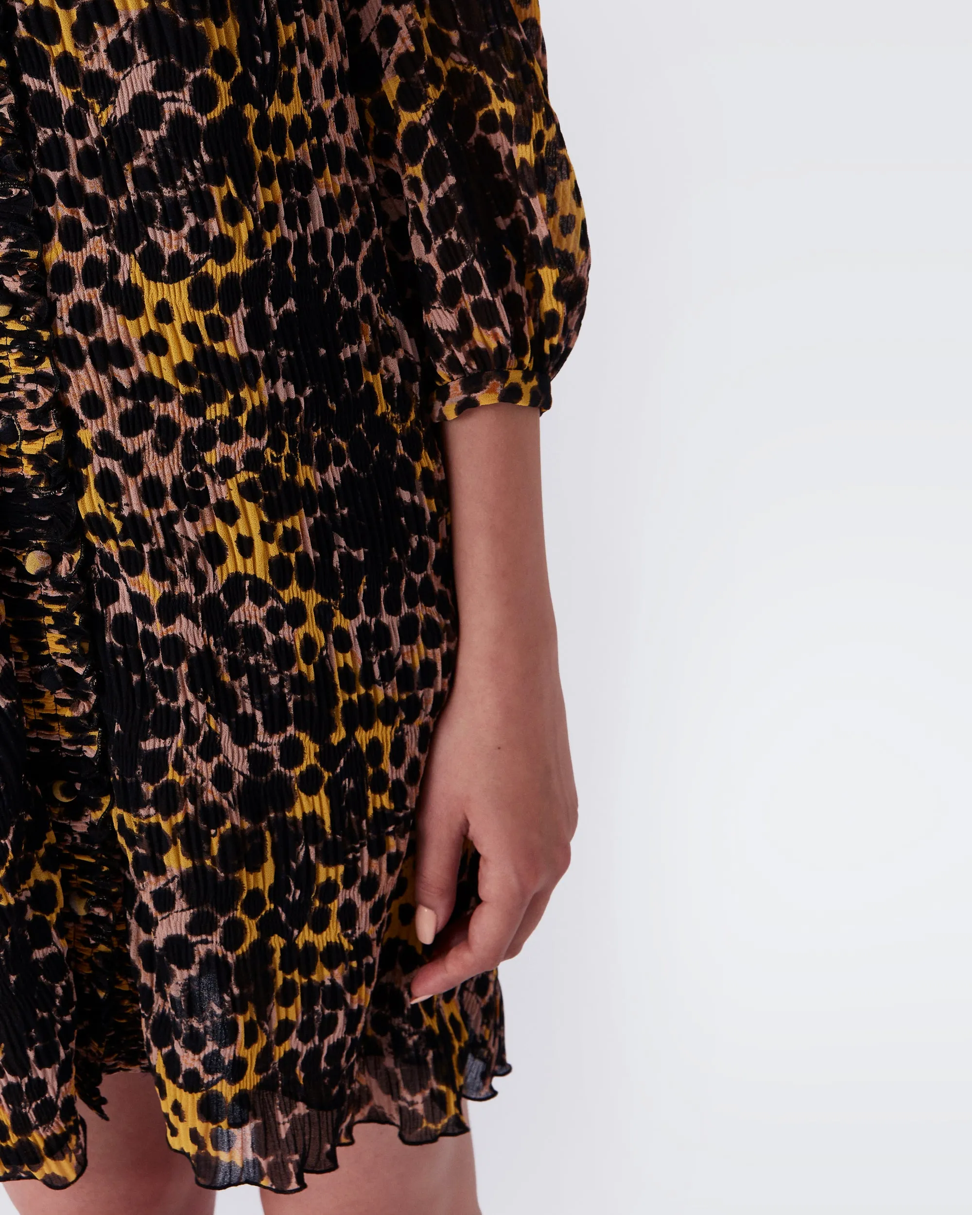 Layla Shirt Dress In Ink Dots