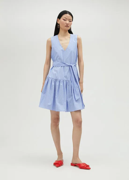 LOLA CASADEMUNT PINSTRIPE DRESS 2516025 125