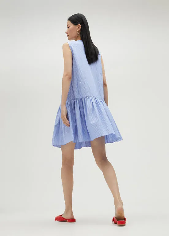 LOLA CASADEMUNT PINSTRIPE DRESS 2516025 125