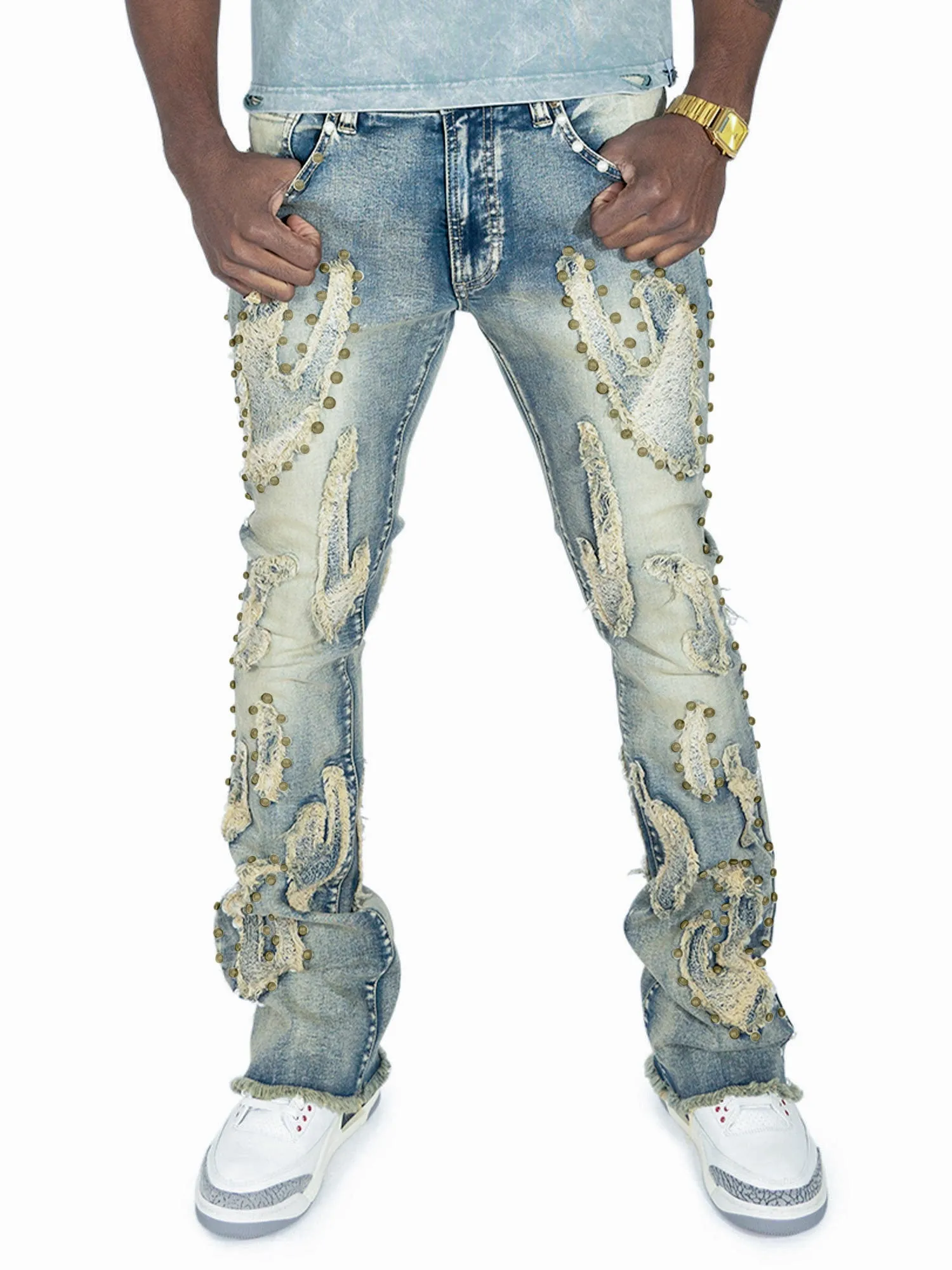Makobi Jeans - Zerrelly Stacked Jeans - Dirt - F1731