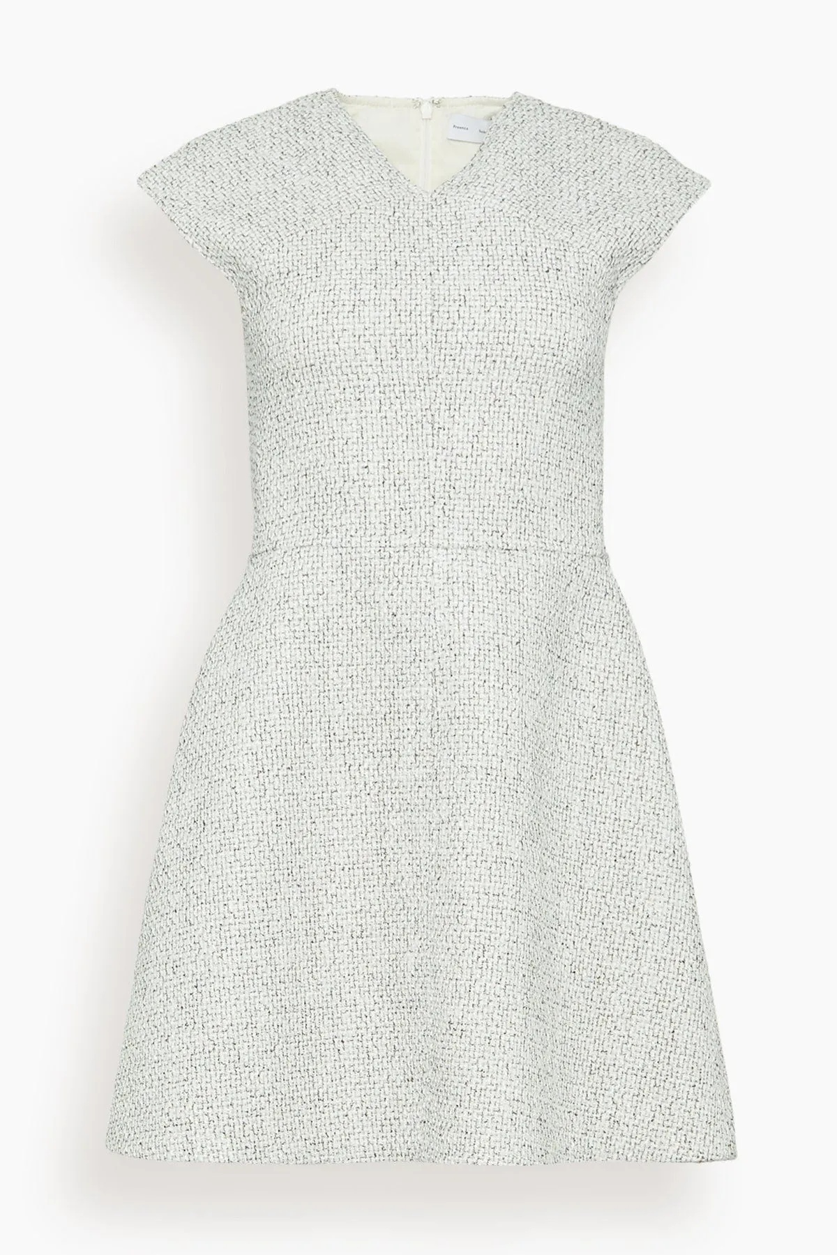 Manon Dress in Tweed Alabaster/Black