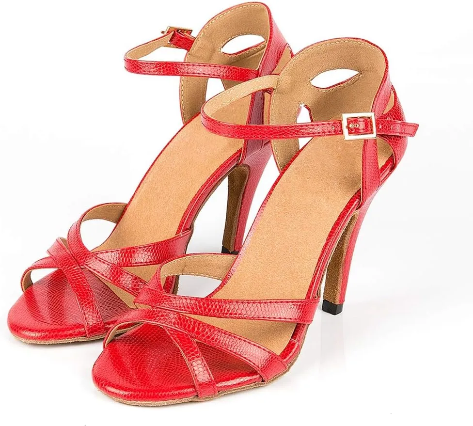 Minishion Women's Fashion Buckle Dance Shoes Wedding Evening Prom Sandals