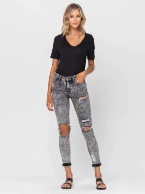Mornin Light Crop Washed Skinny Jeans